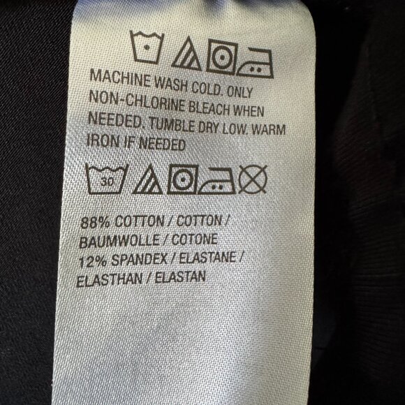 Susan Graver Weekend Size XL Pull On Pant Black Cotton Blend Stretch Comfort - Picture 15 of 16